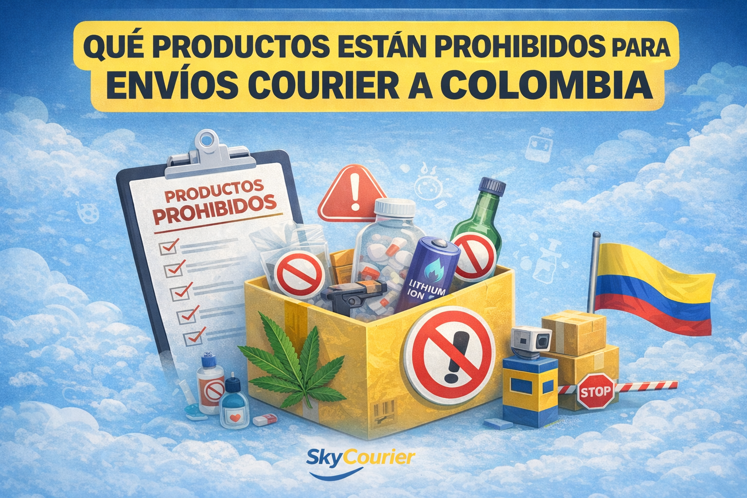 Productos restringidos y prohibidos por la DIAN en envíos courier