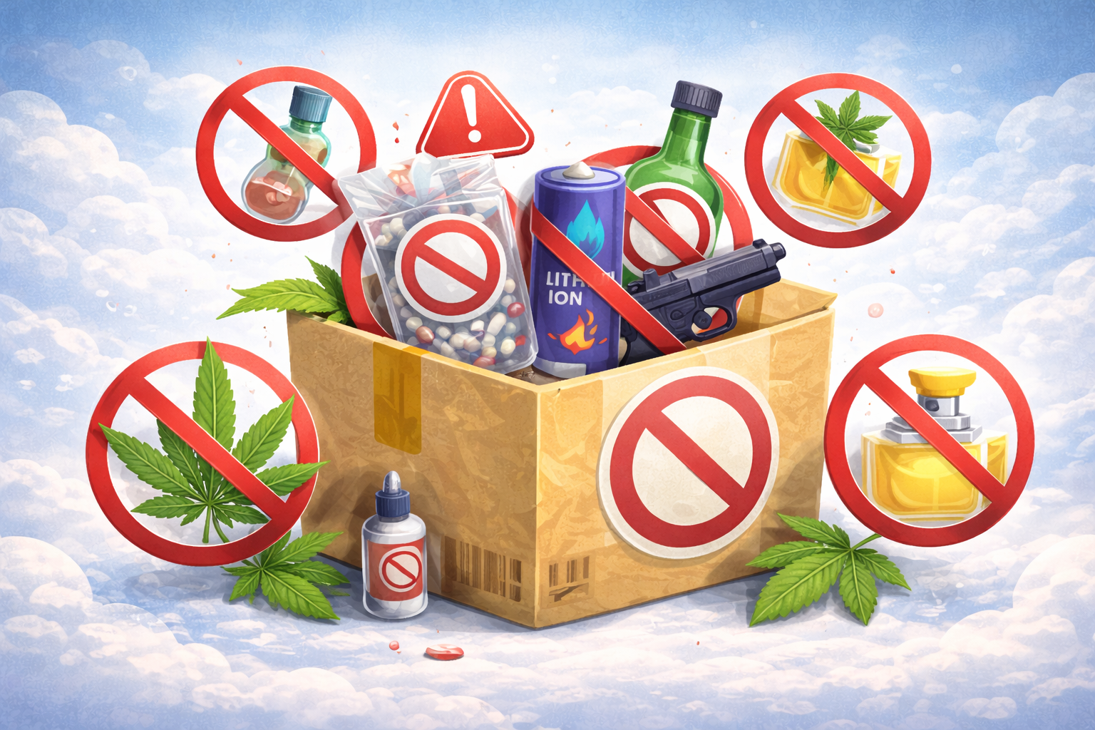 Qué productos están prohibidos para envíos courier a Colombia